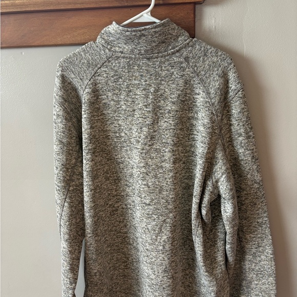 Men's Gray Quarter-Zip Sweater - Picture 3 of 3